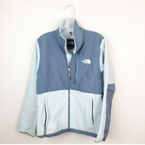 The North Face fleece zip up jacket blue size M